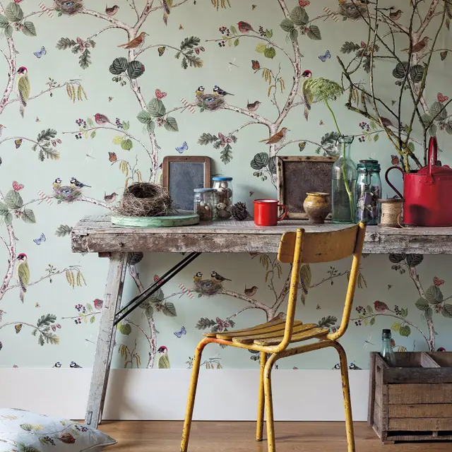 Sanderson Woodland Chorus Wallpaper
