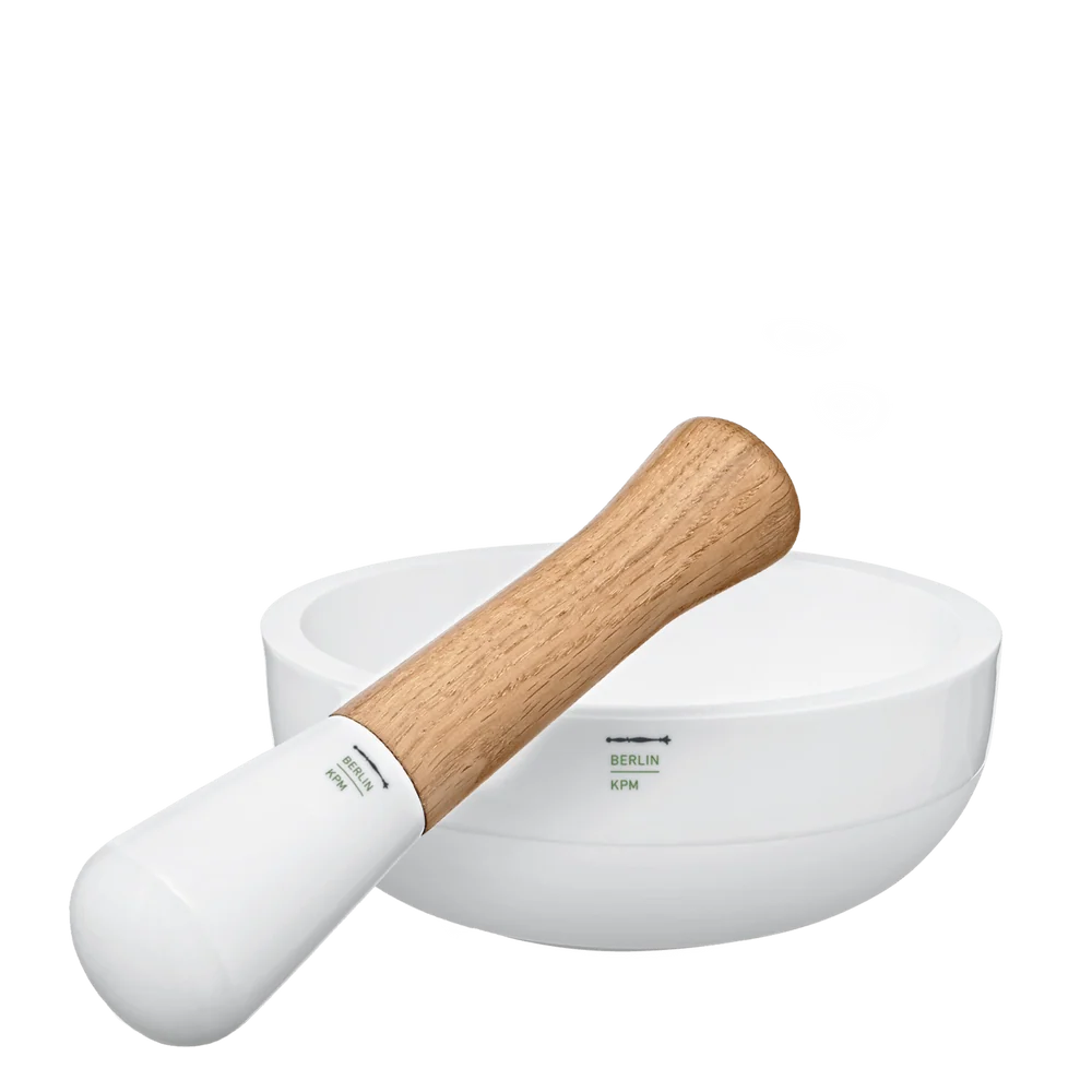 KPM Berlin LAB Mörser-Set No. 1.4 – kompakter Porzellanmörser