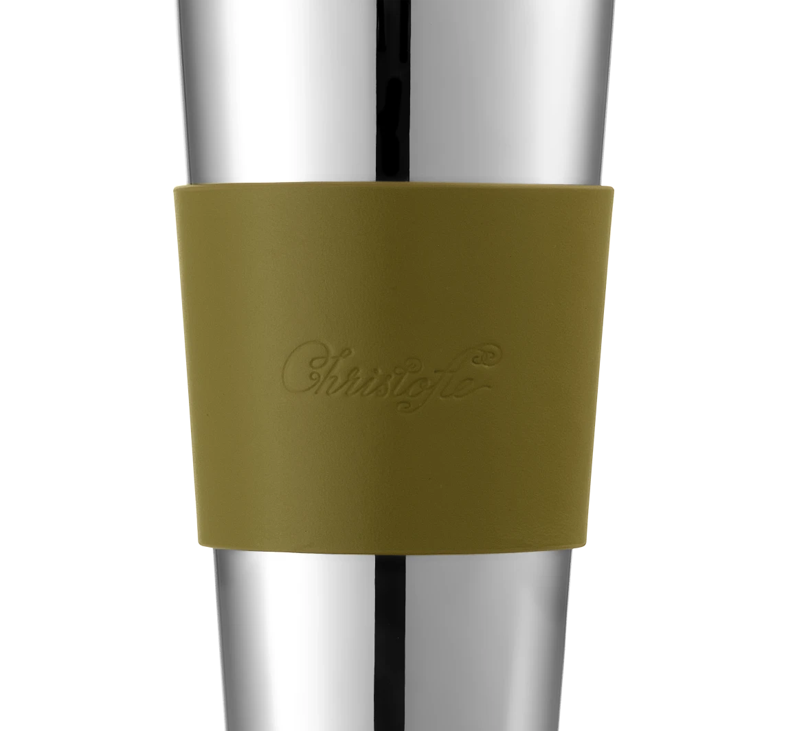 Christofle Edelstahl Kaffee-Becher Imperial Green