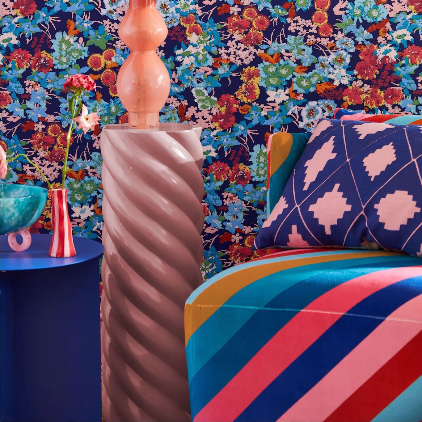 Harlequin Sherbet Stripe Velvet