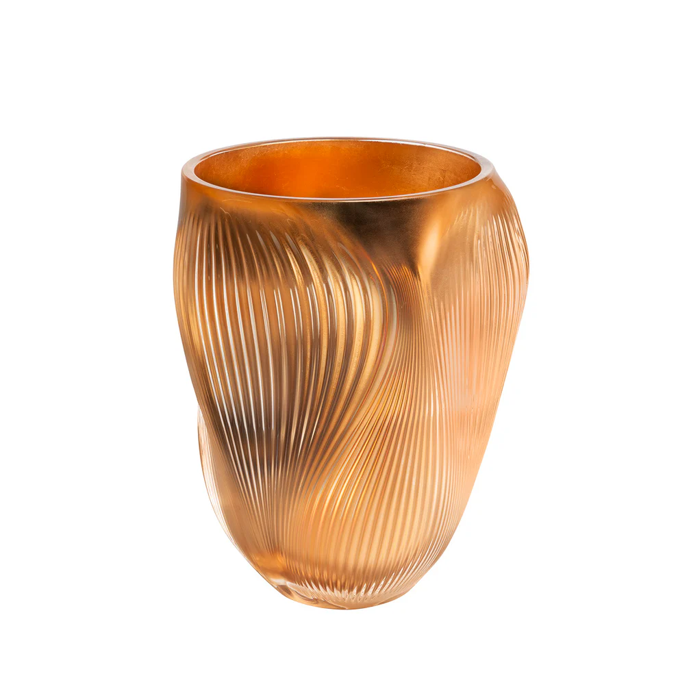Lalique Alize Vase Pink Gold limitierte Auflage