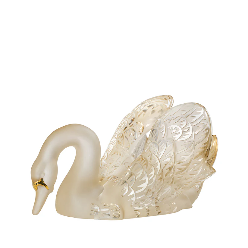 Lalique Swan Head Down