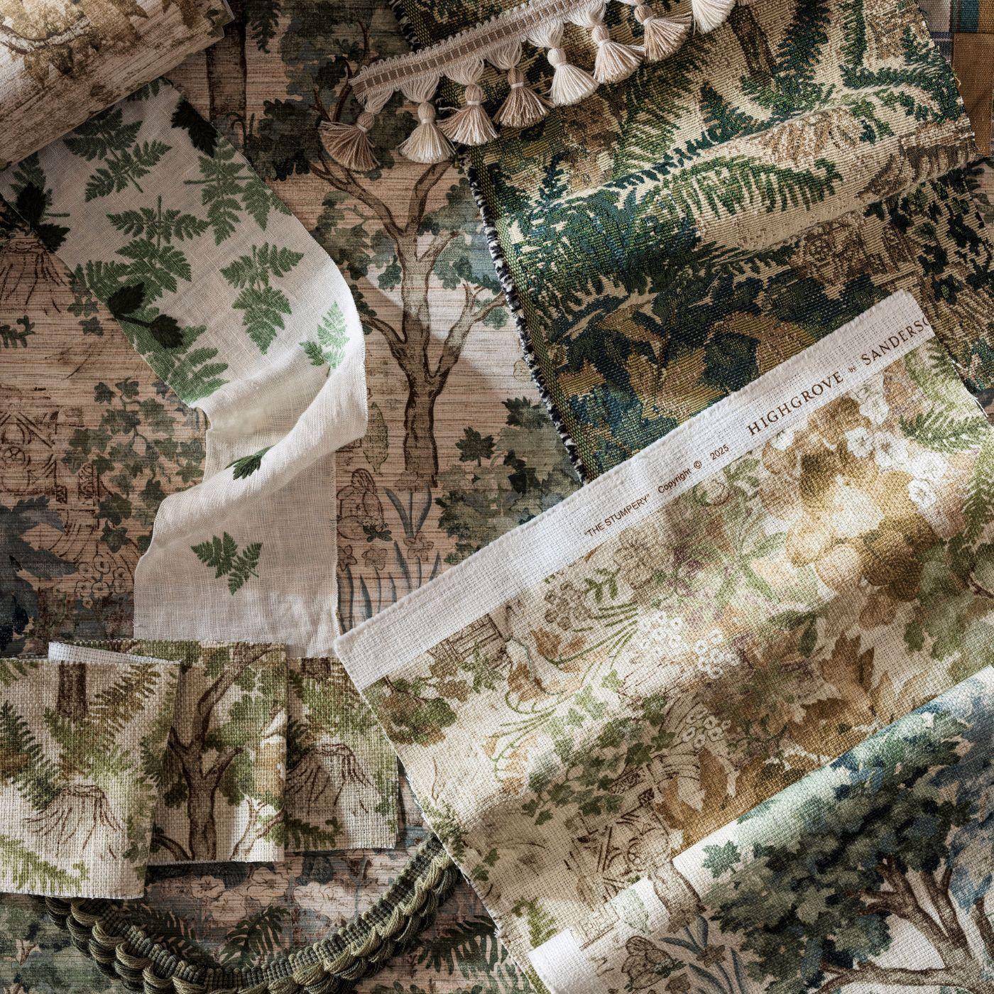 Sanderson Stumpery Tapestry 