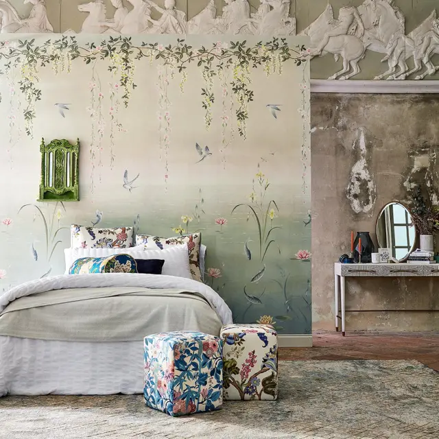Sanderson Water Garden Wallpaper