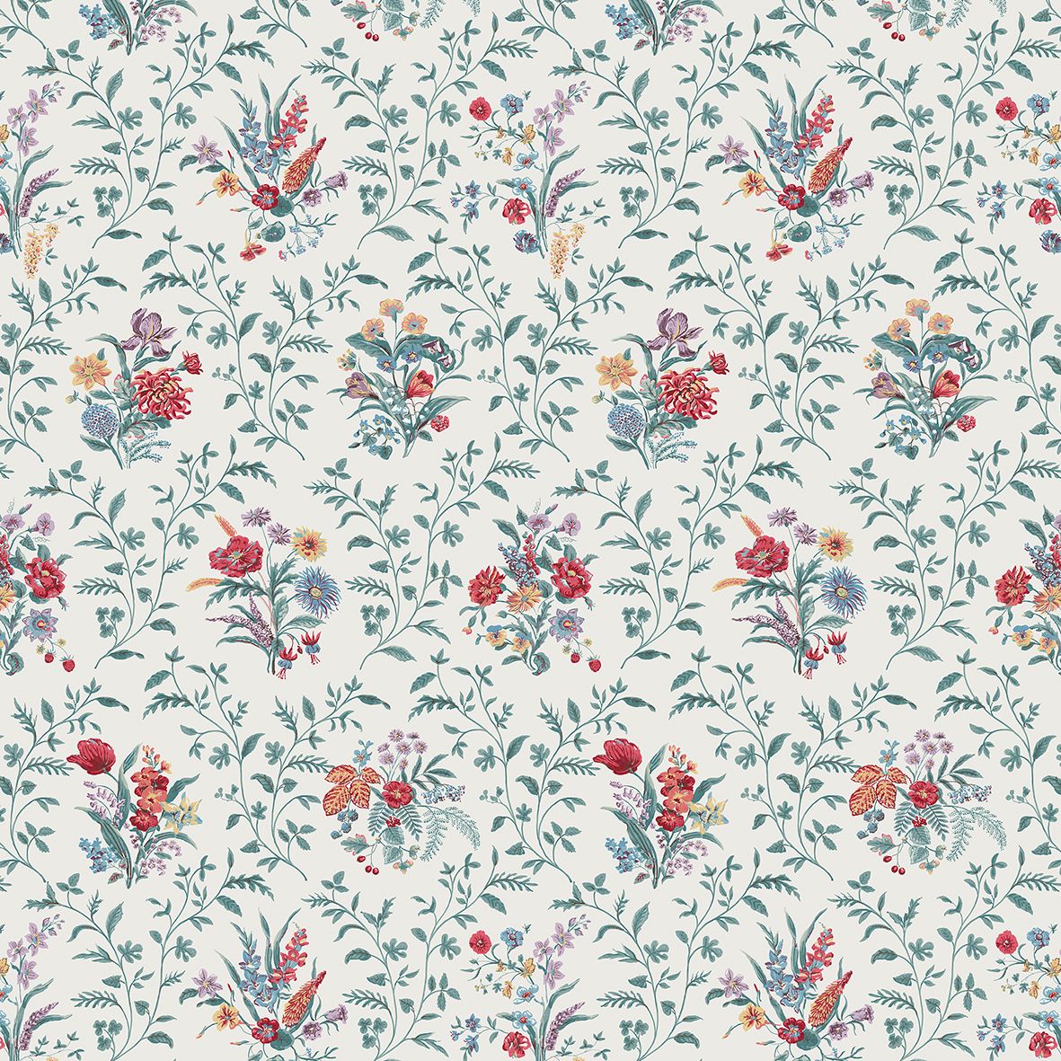 Teal / Red / Amethyst