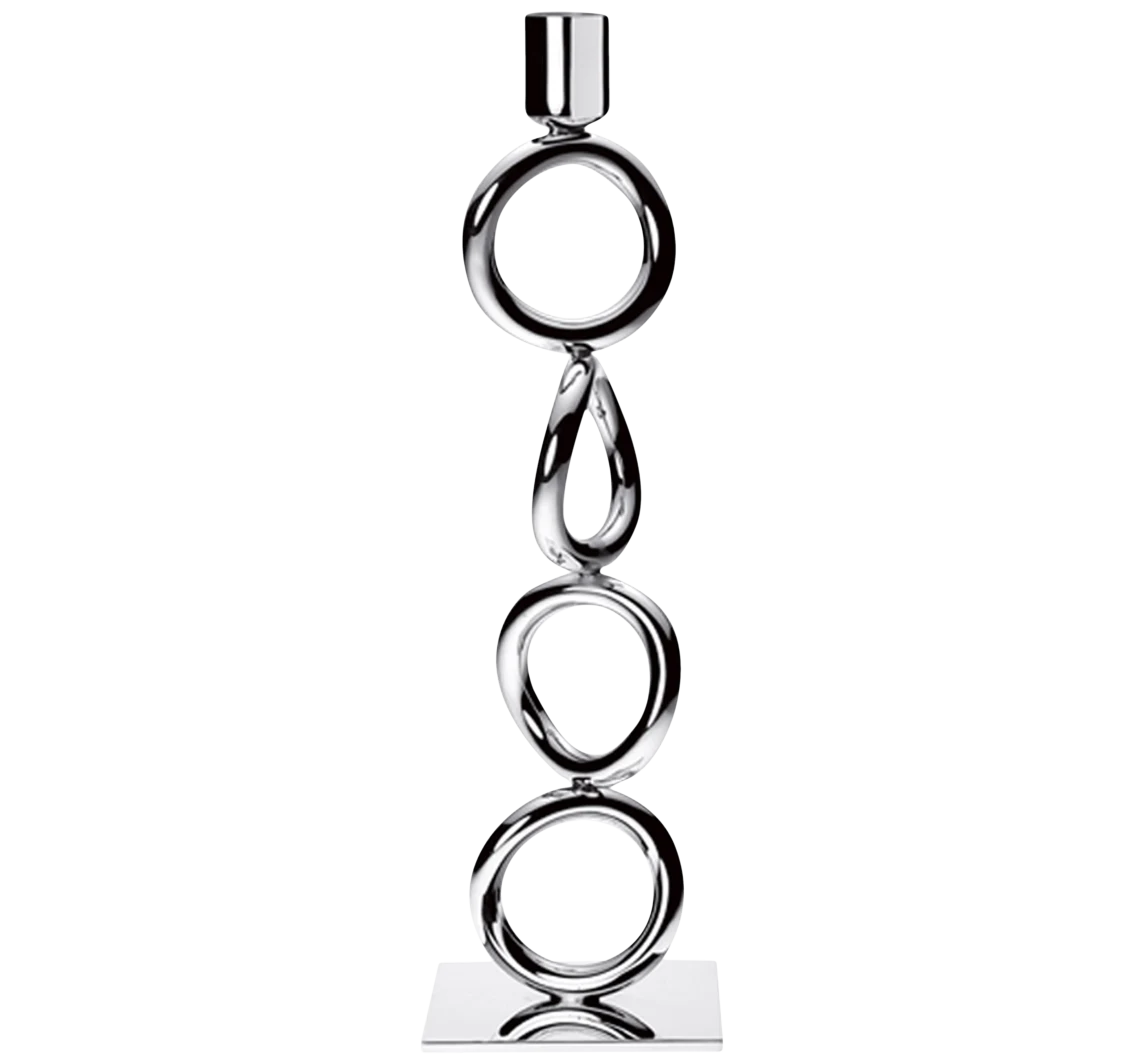 Christofle Vertigo Kerzenleuchter 4 Ringe versilbert