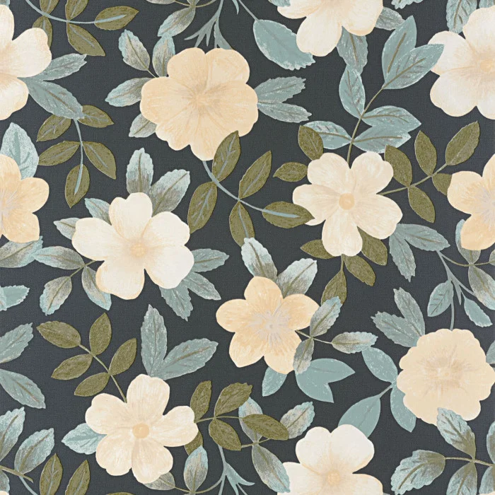 Bleu grise fond noir