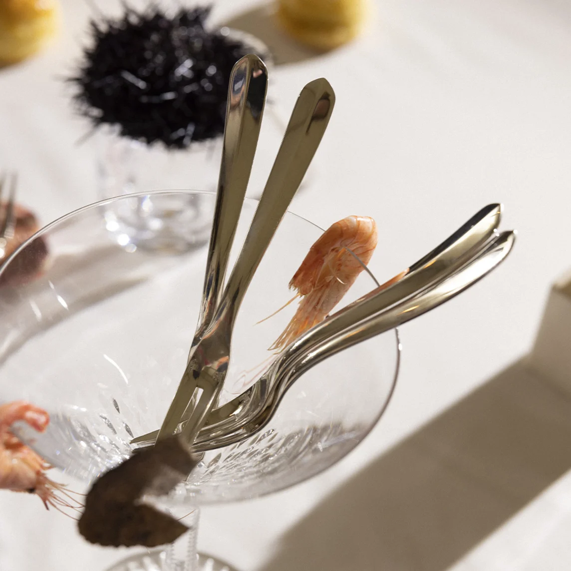 Christofle Infini Cocktail-Gabel versilbert