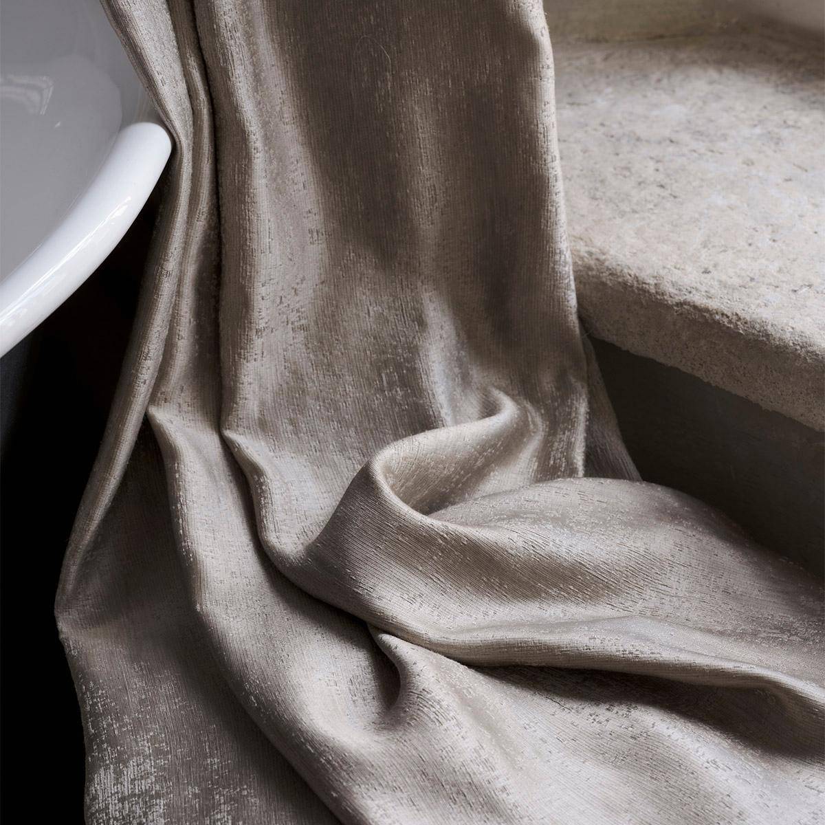 LIZZO Areta – Dekorativer Satin-Vorhangstoff