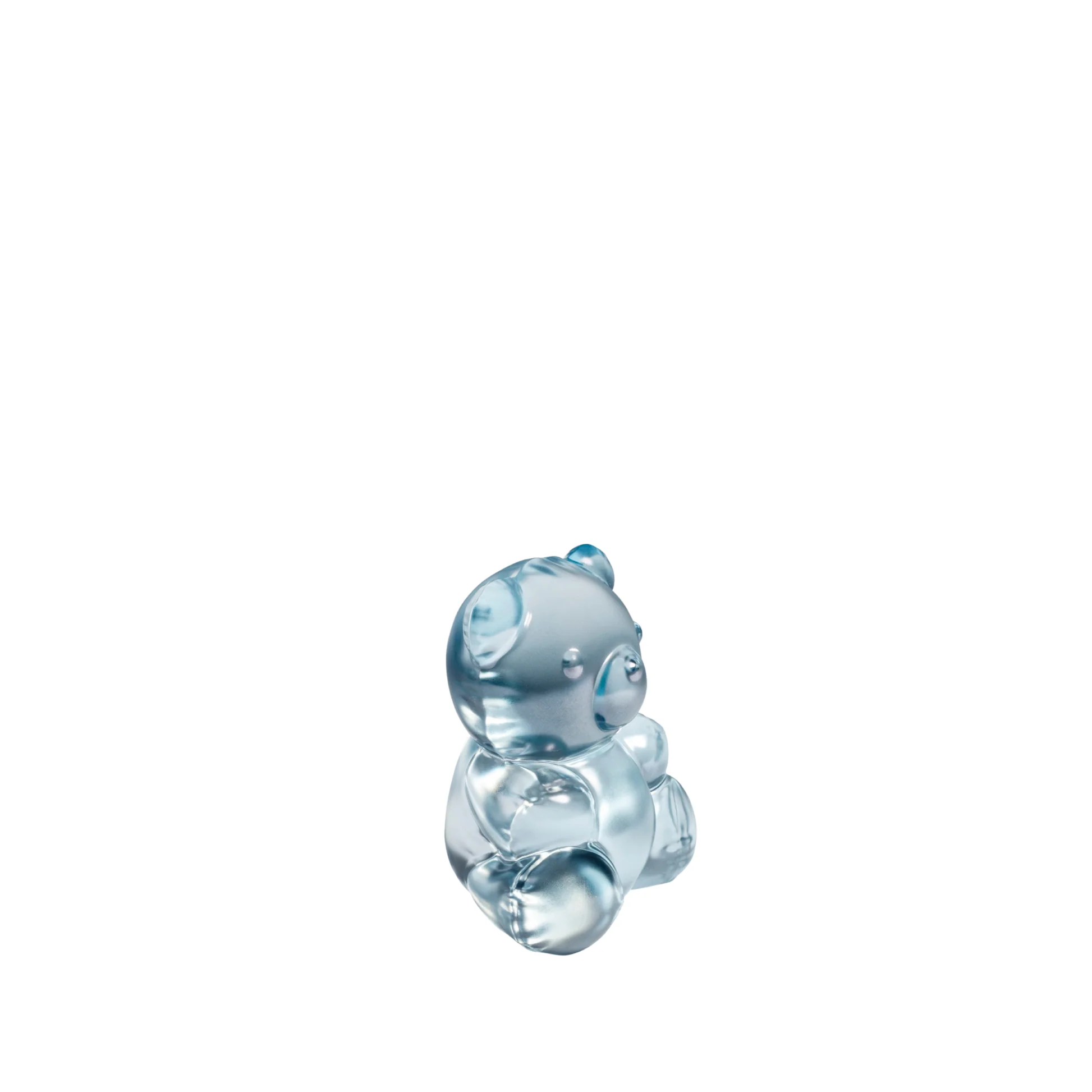 Lalique Teddy Air Small Blue Luster – Teddybär aus Kristall