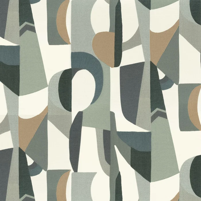 Blanc/vert celadon