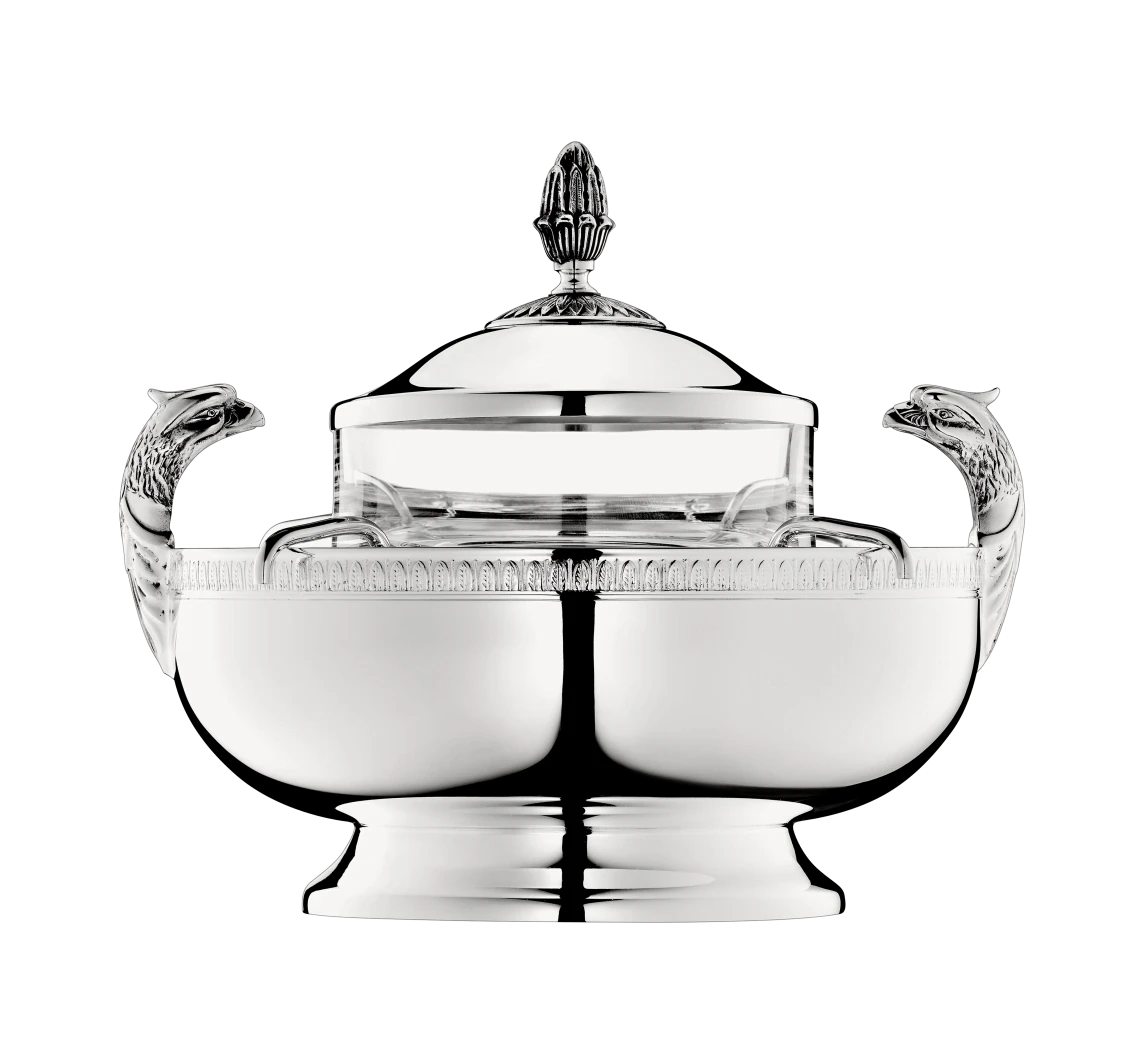 Christofle Malmaison Silver-Plated Caviar Servier Set