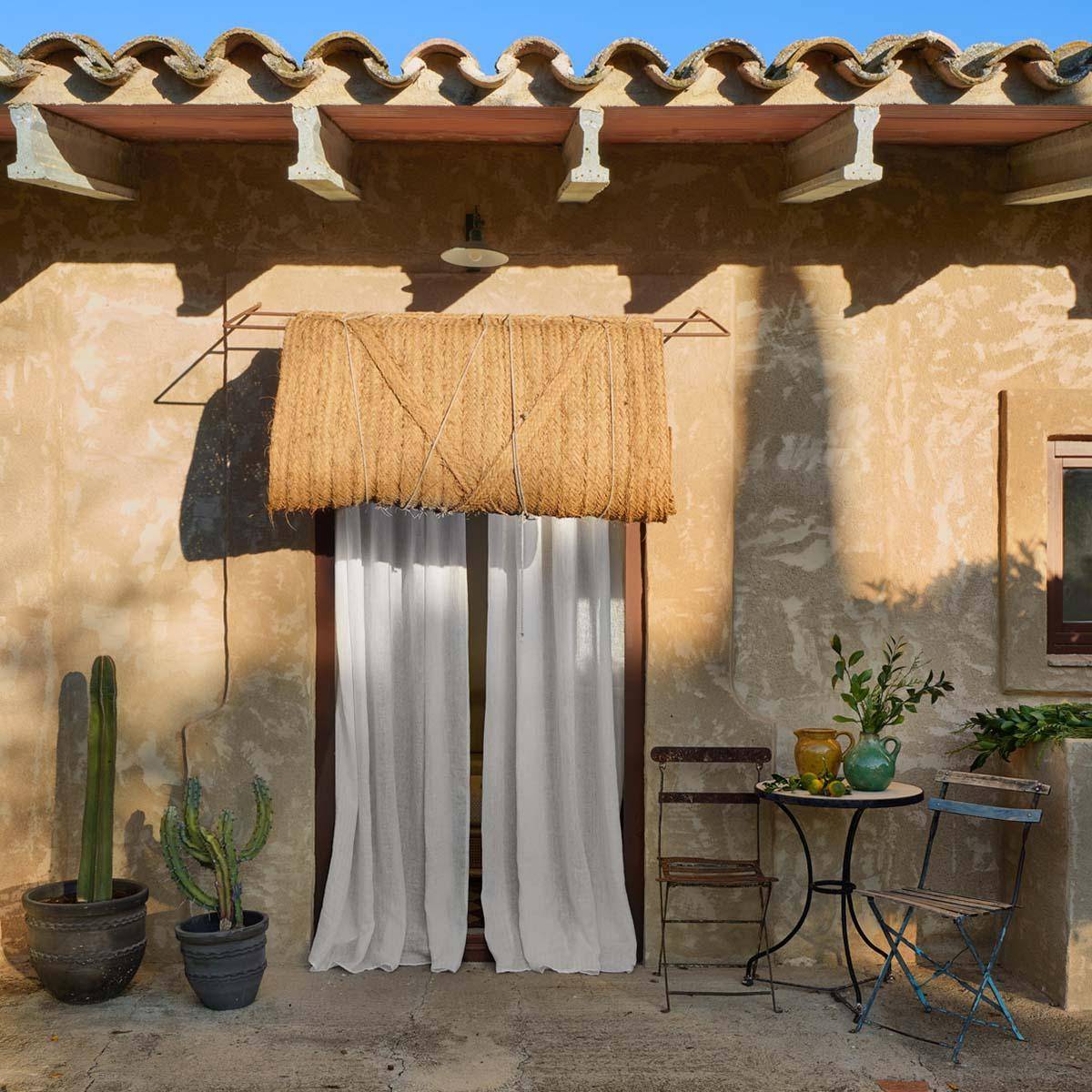Alhambra Trigo - Leinen mit Jacquardmuster