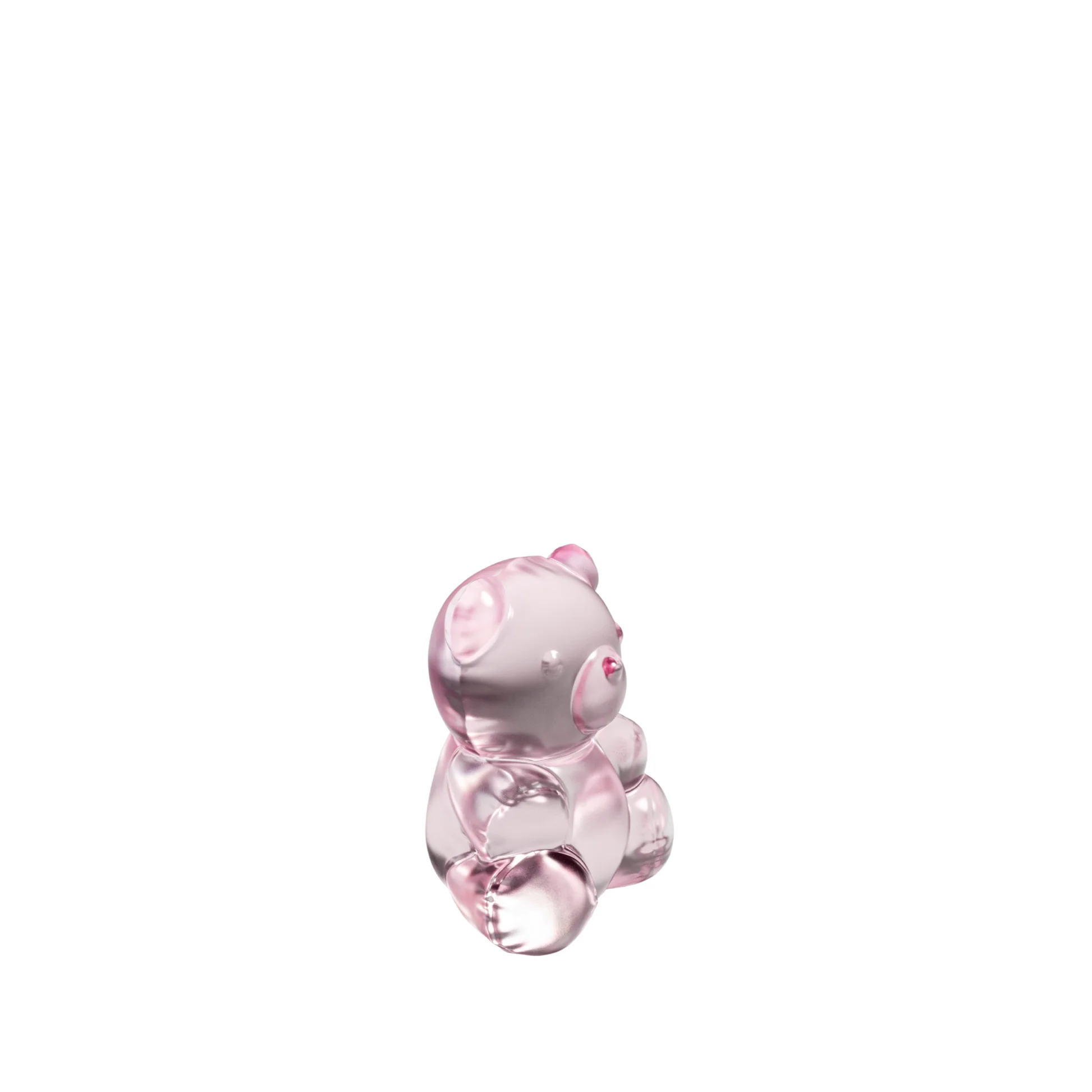 Lalique Teddy Air Small Pink Luster – Teddybär aus Kristall