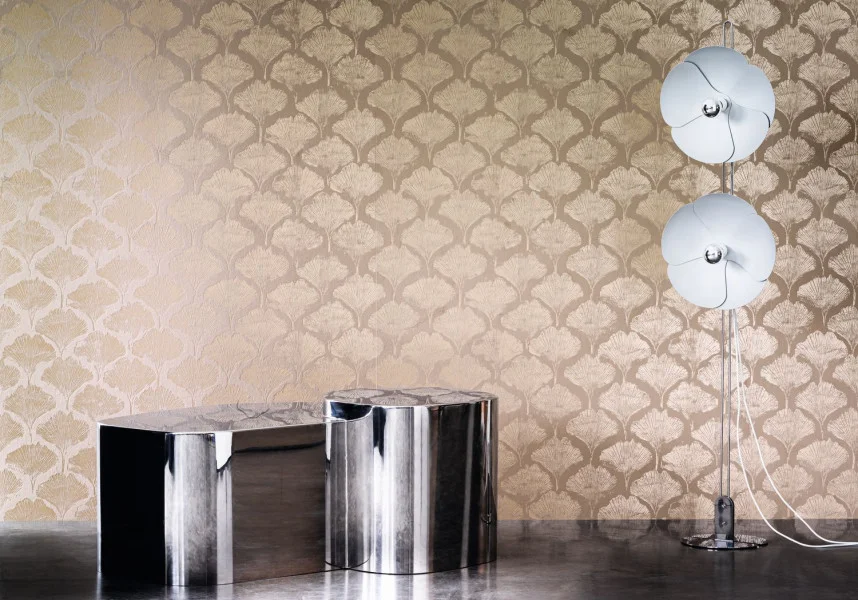 Casamance Yinkuo-Tapete mit samtiger Textur