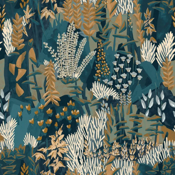 Marine/ocre