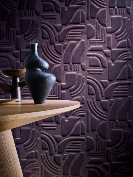 Casamance Arcane - Textiltapete aus Samt mit Struktur