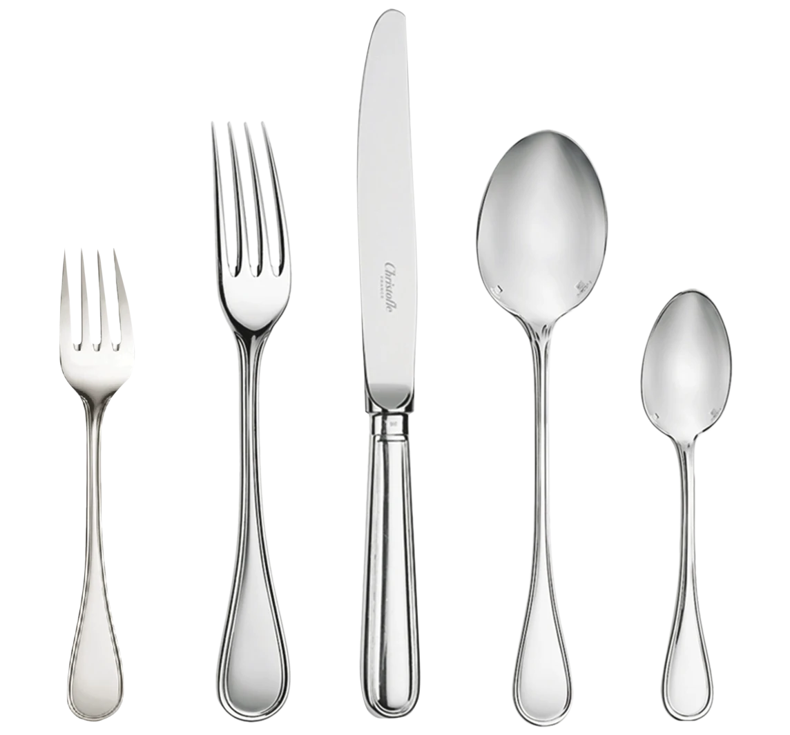 Christofle Albi 5-tlg Besteckset versilbert