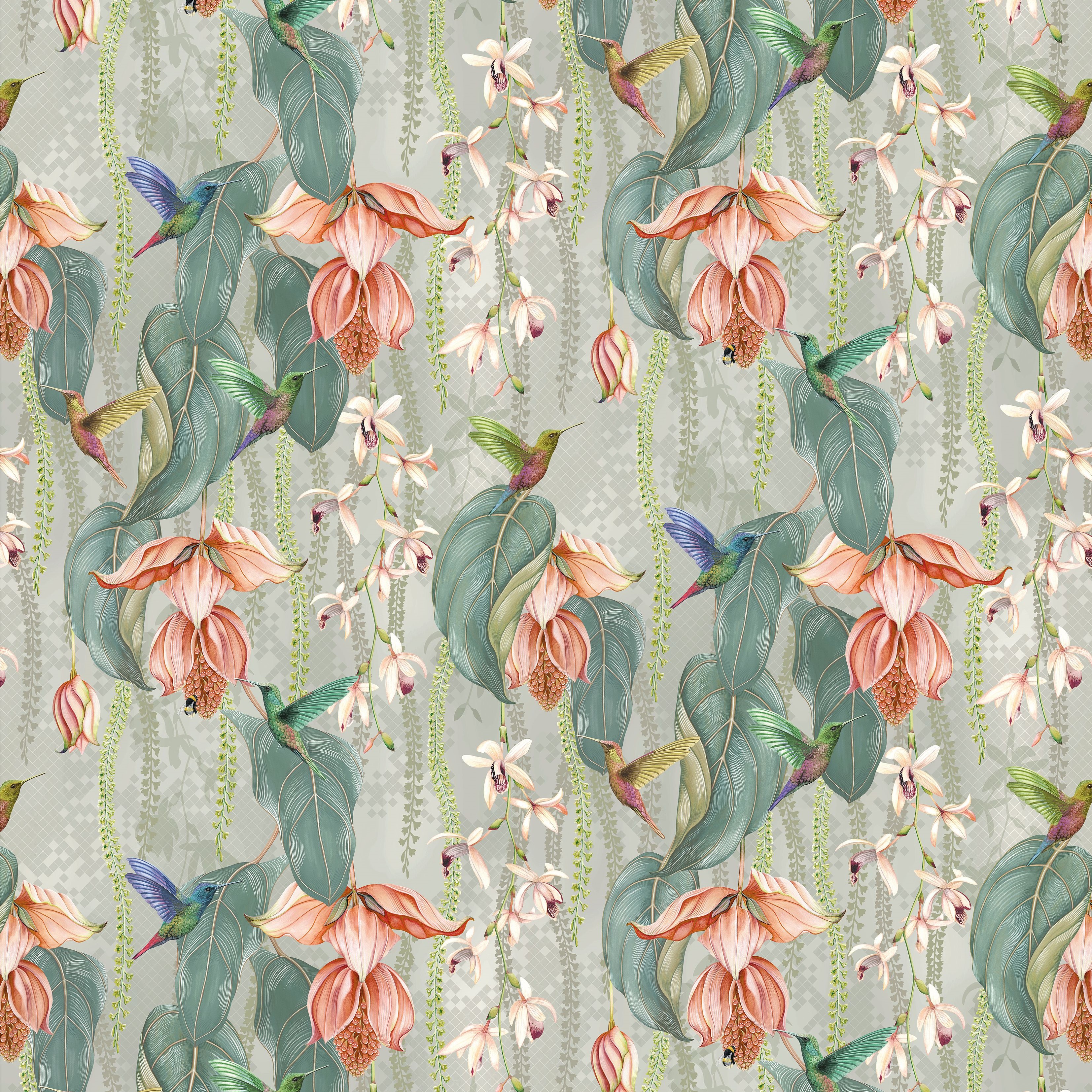 Osborne & Little Trailing Orchid Velvet