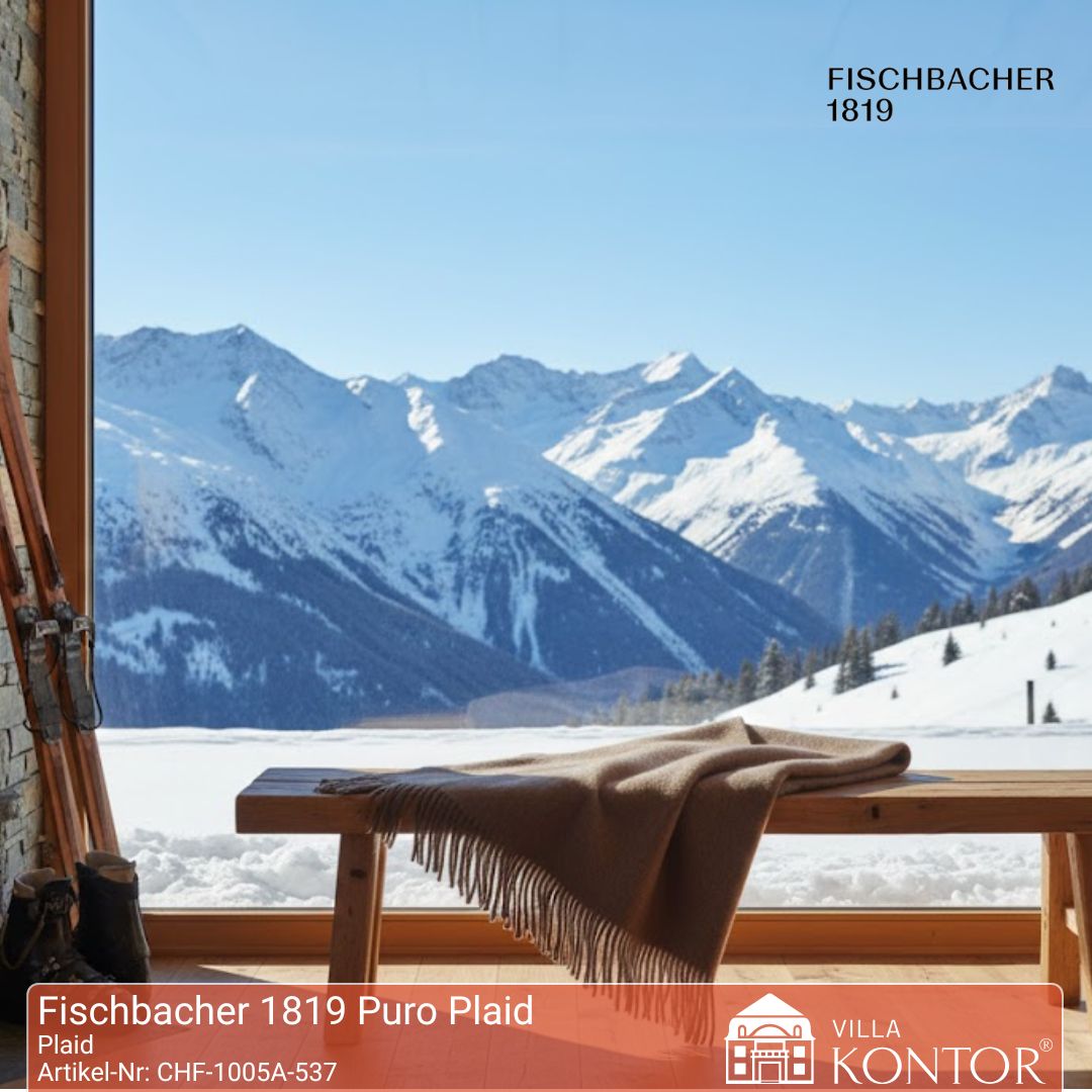 Fischbacher 1819 Puro Plaid – luxuriöse Wohndecke