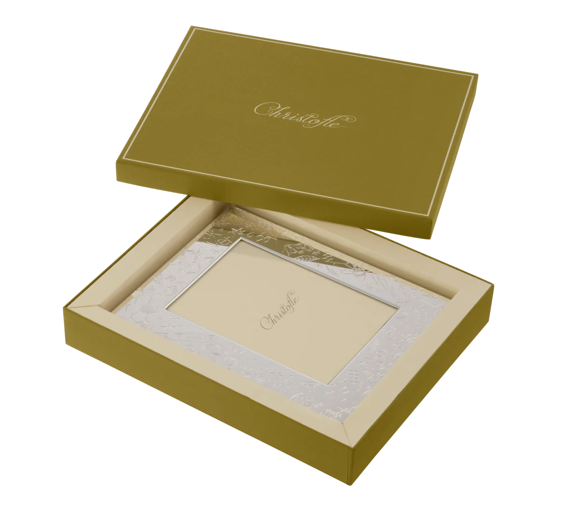 Christofle Bilderrahmen Graffiti 13x18cm versilbert