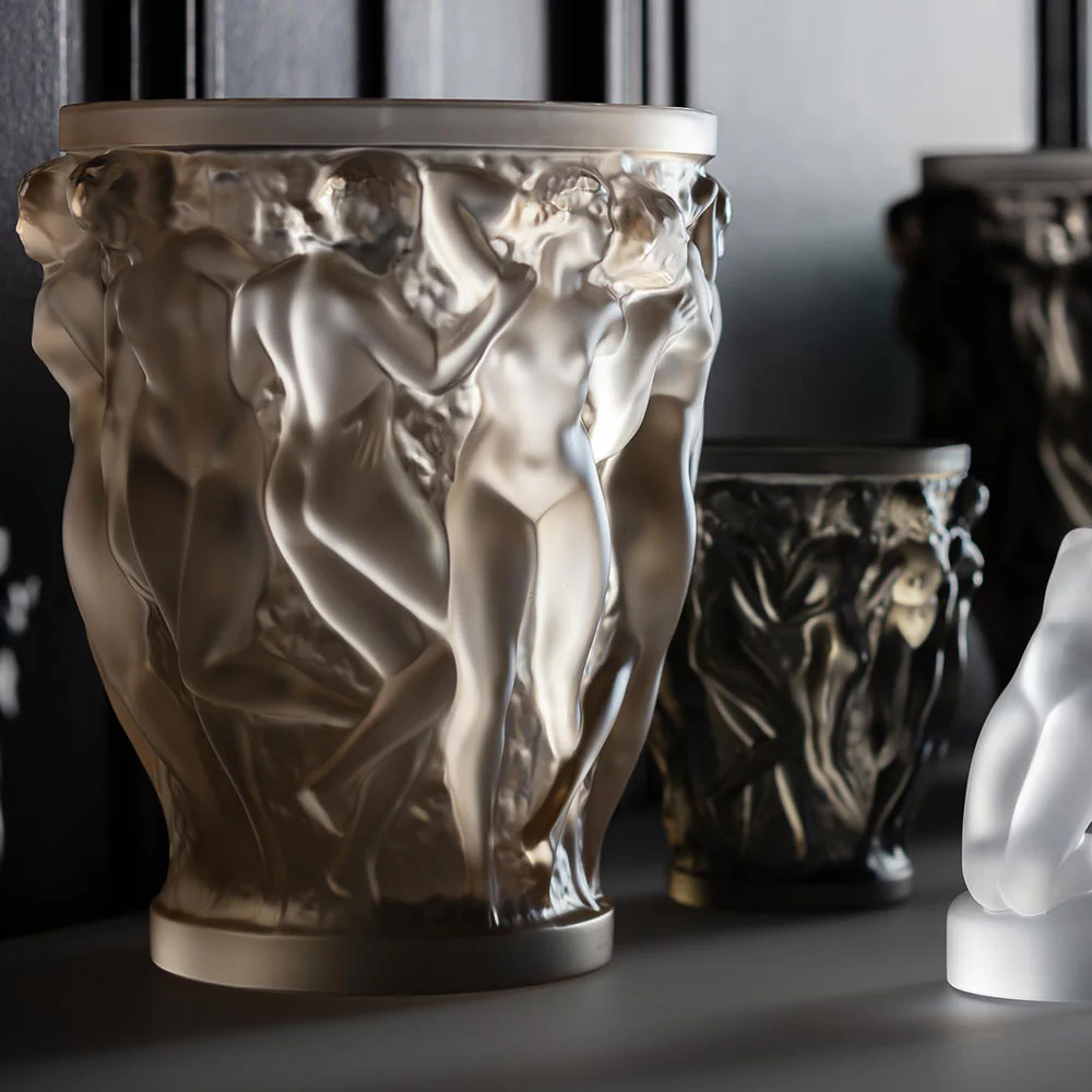 Bacchantes Vase Gold Lyster Crystal Medium