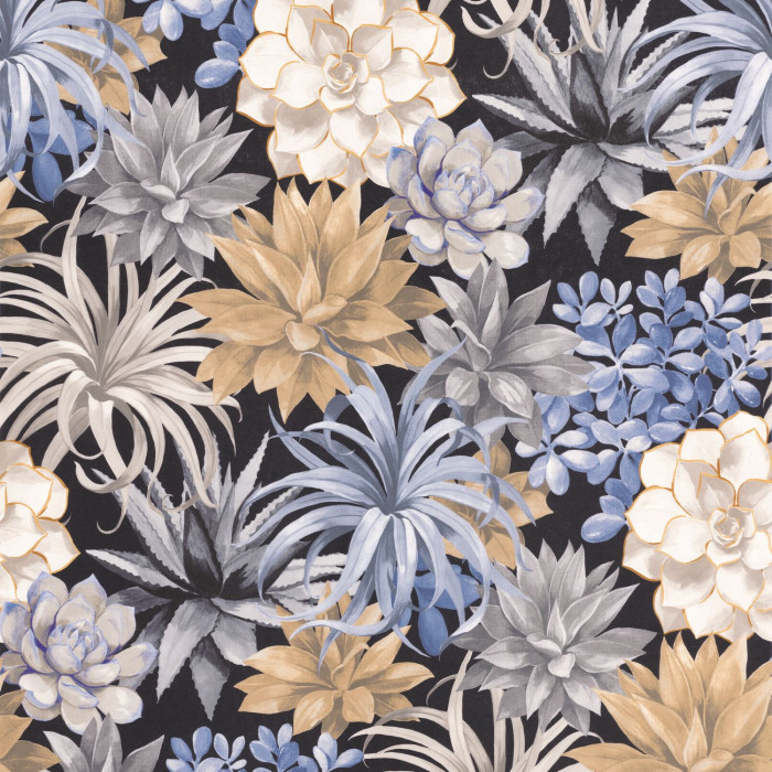 Echeveria by Casadeco - Corail/Rose Poudre - Wallpaper : Wallpaper Direct
