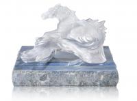Skulptur Lalique Poseidon's Horse · Clear - Villa Kontor