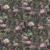 Chivasso Stoff Flamingo Botanico 