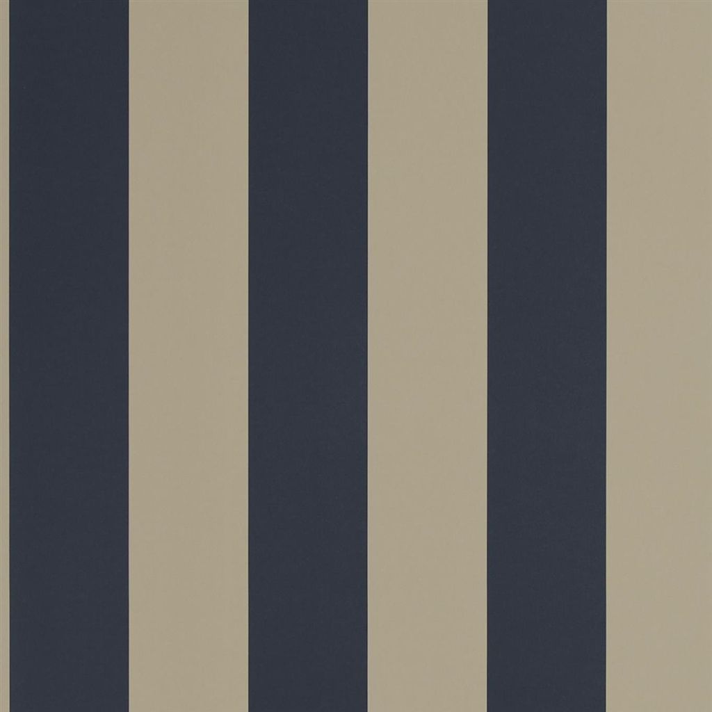Ralph Lauren Tapete Spalding Stripe - Navy / Sand · PRL026/13 kaufen · VillaKontor.com shop