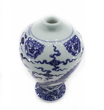 Villa Kontor Vase Traditionelle chinesische Vase 31x55 cm Chinesische Vasen